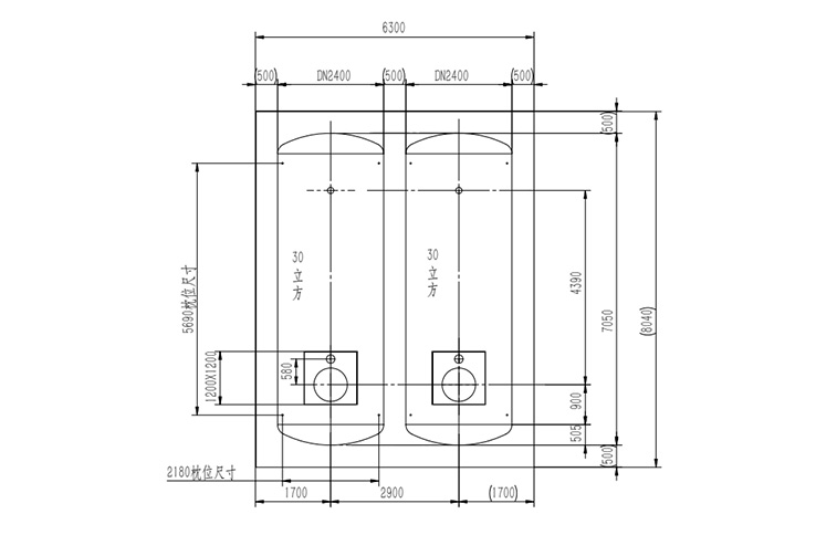 2個30m3埋設(shè)圖